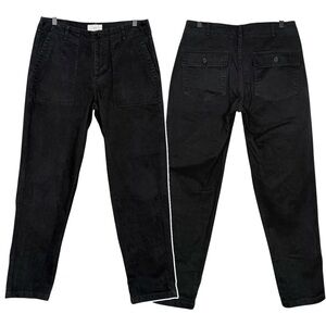 KOTN Size 30x29 Unisex Black Utility Pocket 100% Cotton Tapered Leg Pants